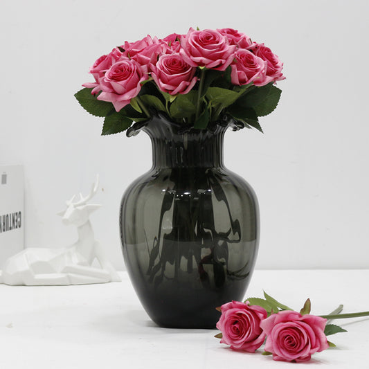 2022 Newest Silk Rose Stem For Home Decoration High Simulation Artificial Rose flowers Branch