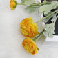3 heads artificial Ranunculus silk flowers for home party wedding decoration
