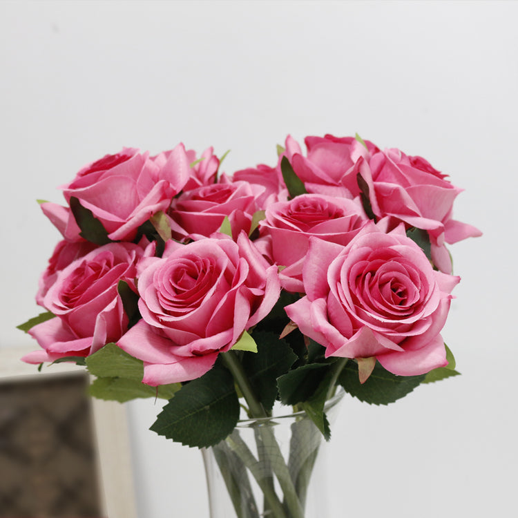 2022 Newest Silk Rose Stem For Home Decoration High Simulation Artificial Rose flowers Branch